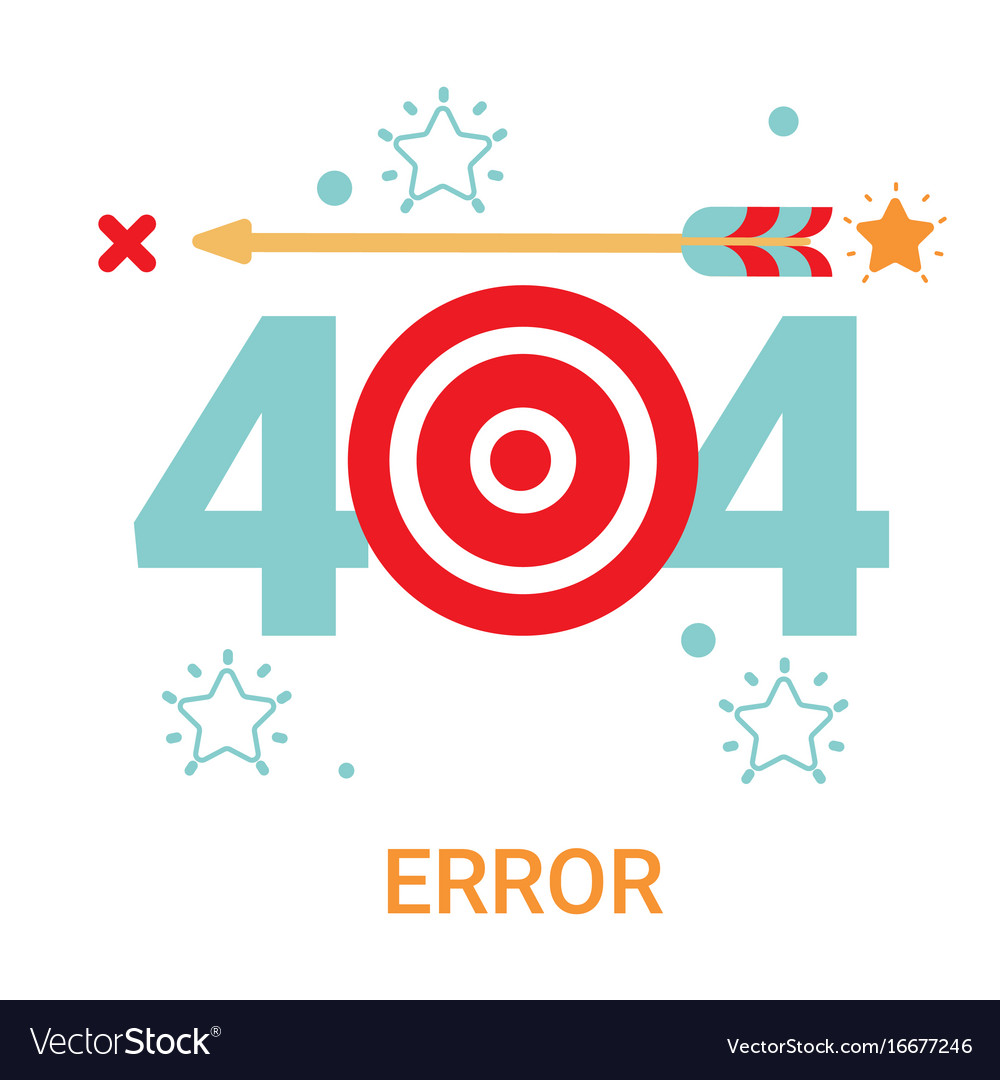 Error icon 404 not found broken message banner