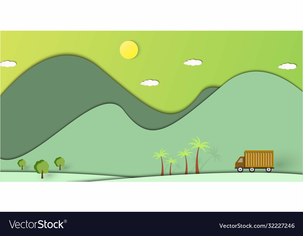 Green nature landscape scenery background paper