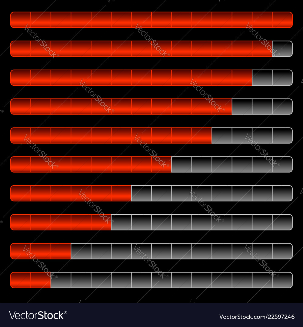 Horizontal progress loading bar templates