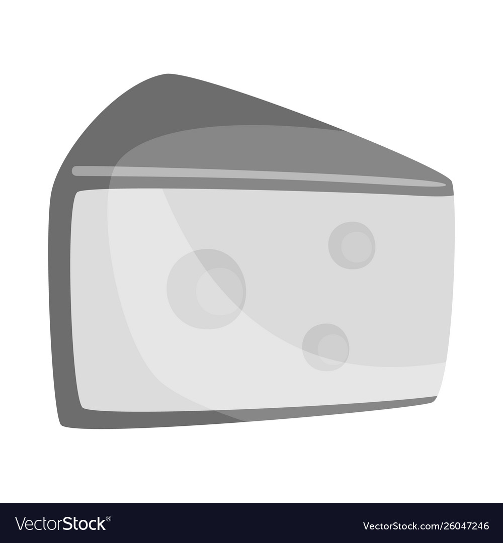 Isolated object cheese and block logo