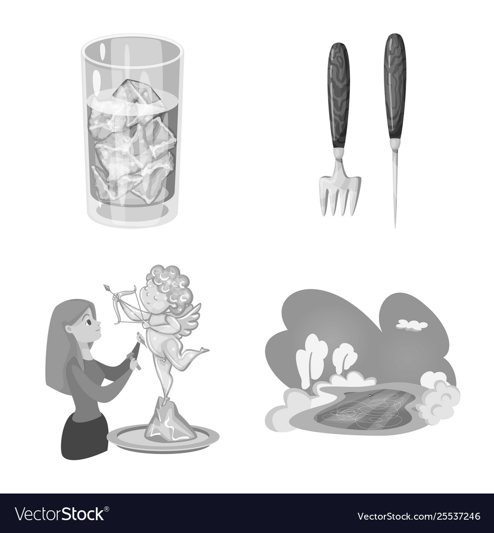 Isolated object square and purity sign vector image Isolated object square and purity sign