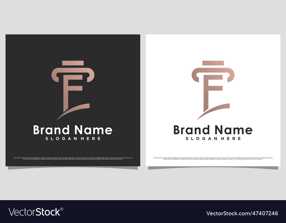 Law firm logo design template for business icon