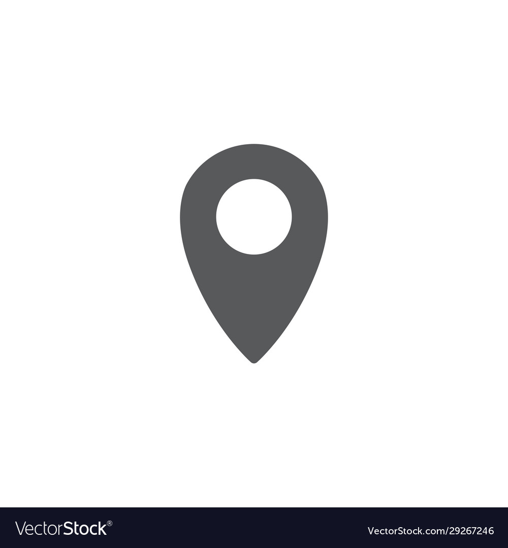 Map pin icon concept isolated on white background Vector Image