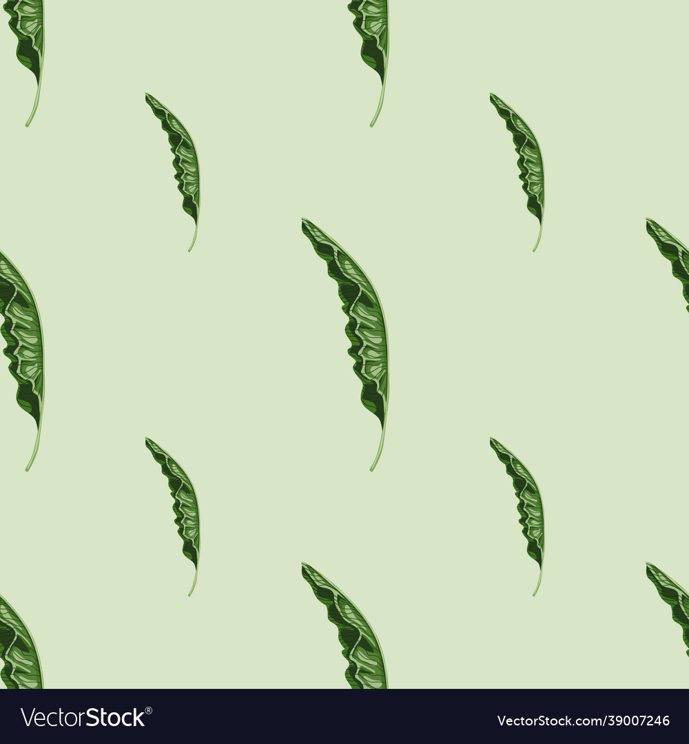 Minimalistic style seamless pattern with green