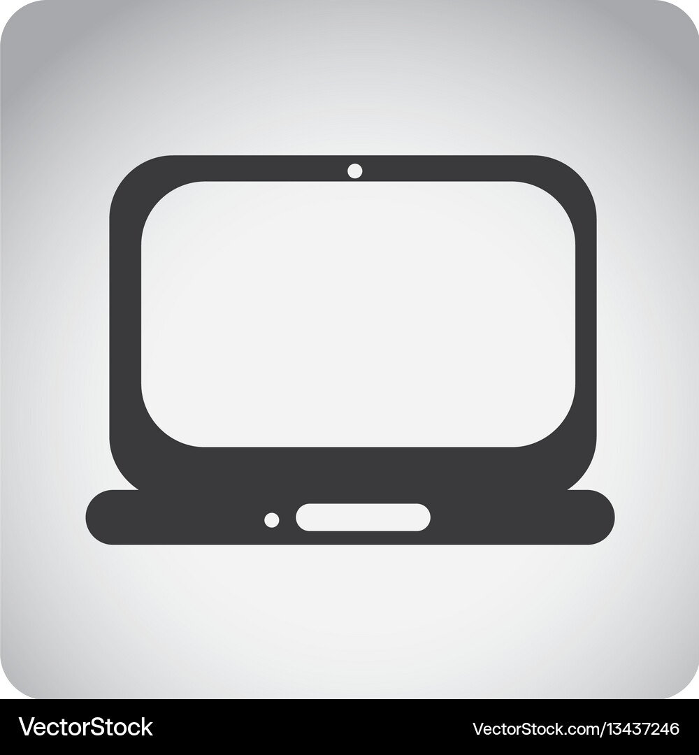 Front View Frame Vector Monochrome square frame with front view tech Vector Image