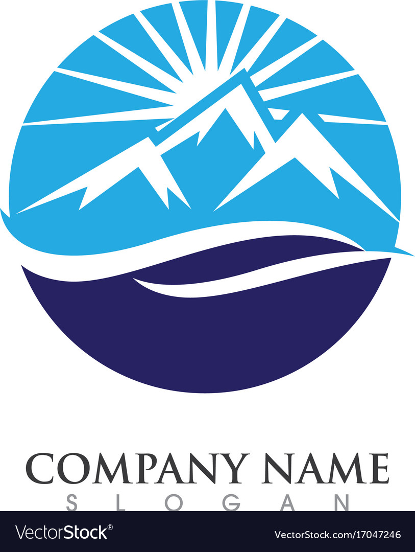 Mountains logo template