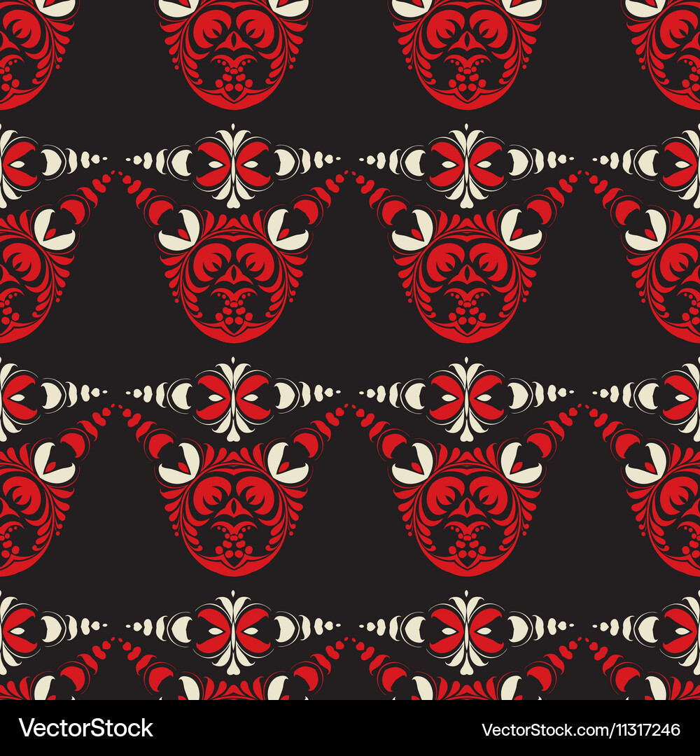 Seamless ornament pattern tile Royalty Free Vector Image
