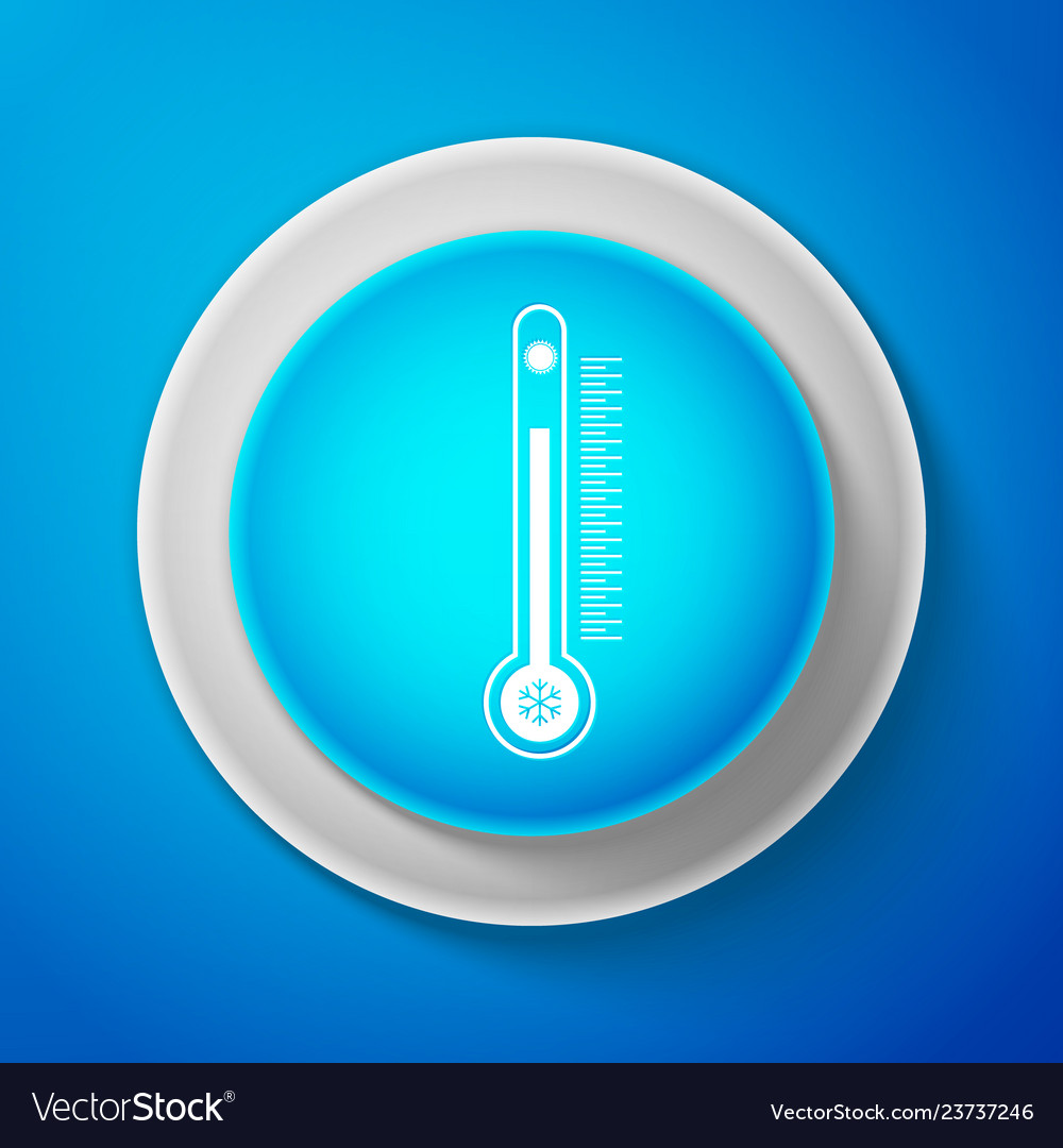 Thermometer with scale measuring heat and cold vector image Thermometer with scale measuring heat and cold