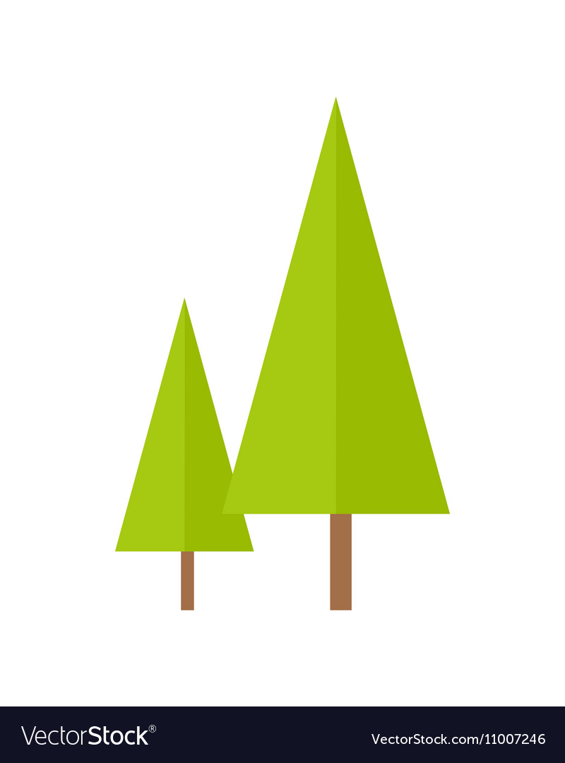 Trees in flat design