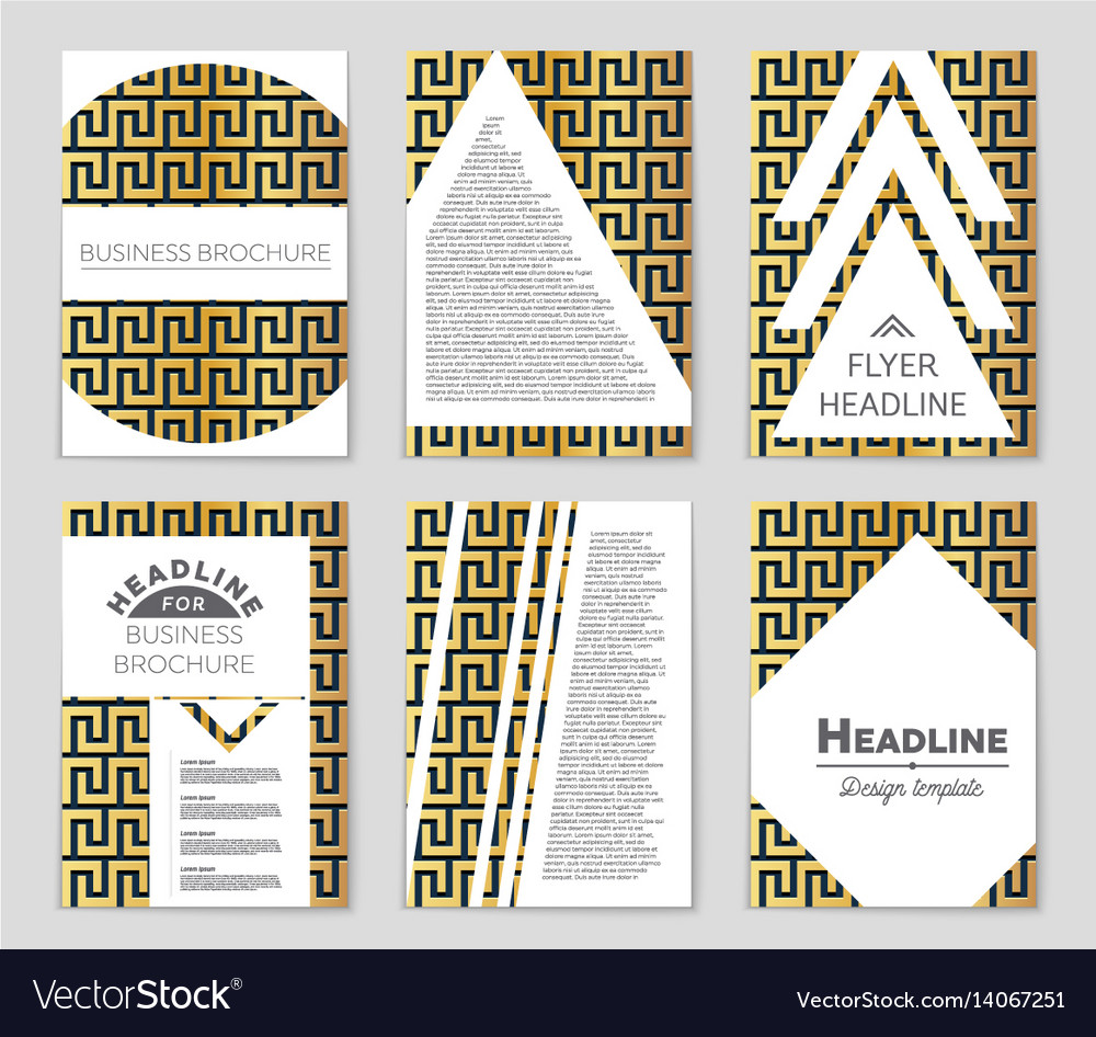 Abstract layout background set for art