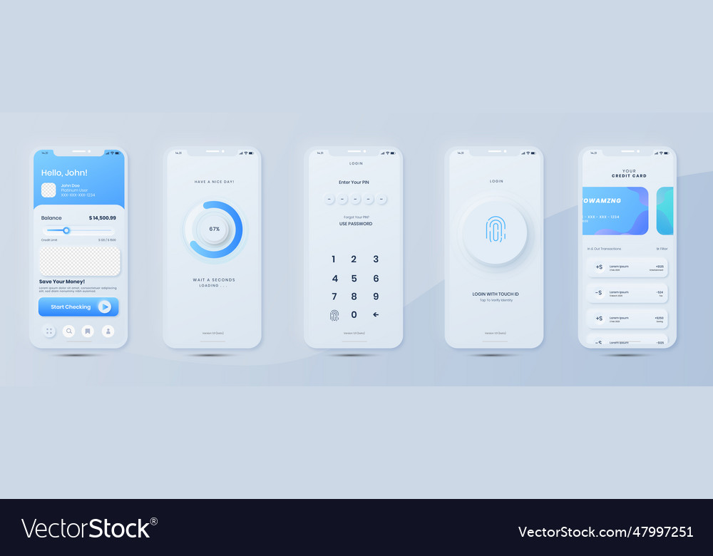 App lock screen with weather mockup Vector Image App lock screen with weather mockup