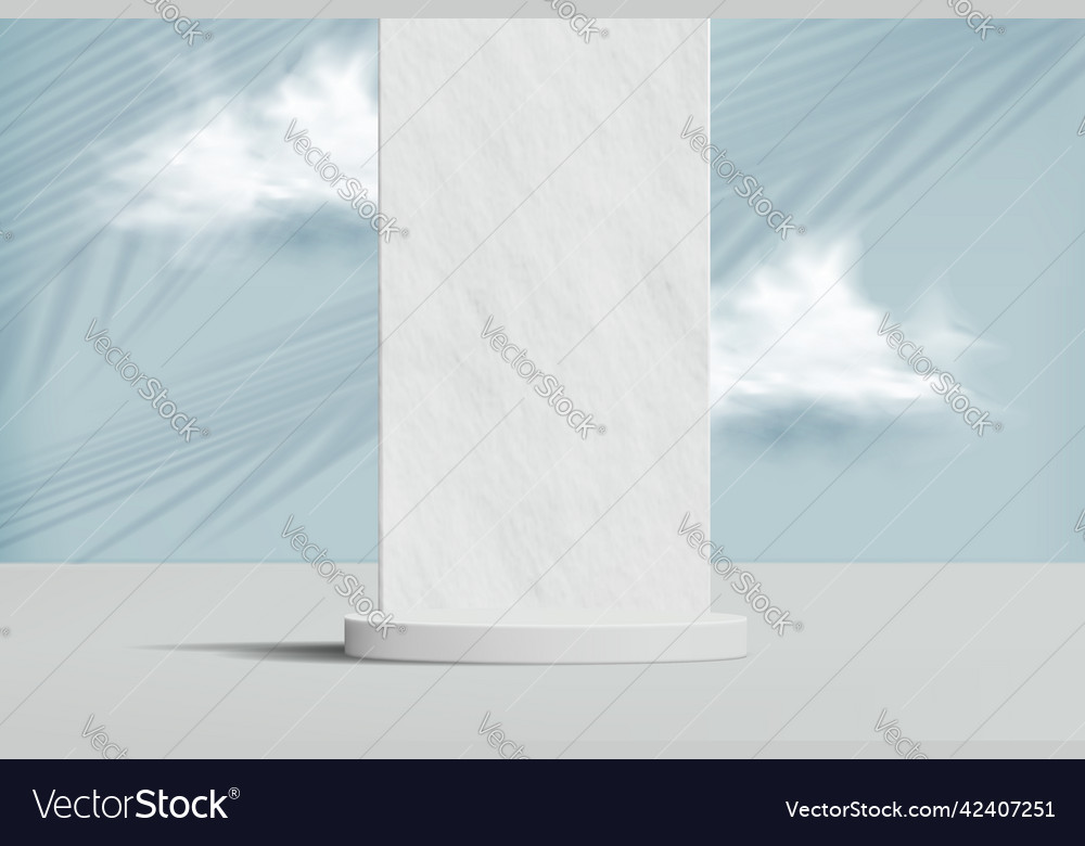 Minimalistic background with stone wall clouds