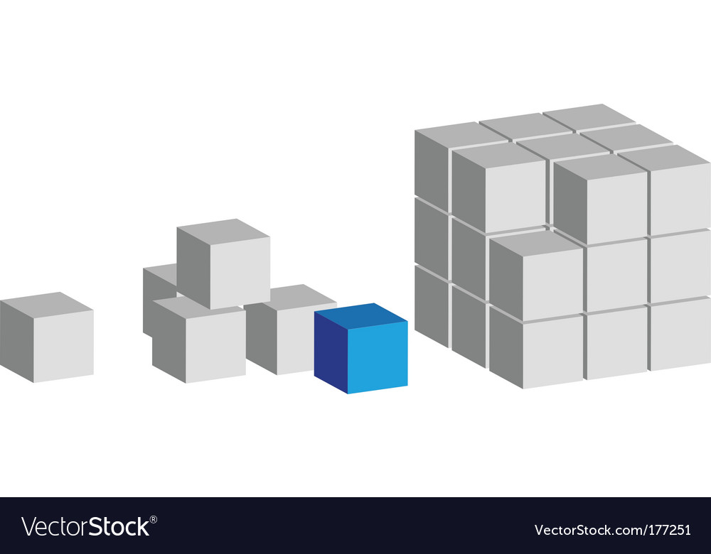 Rotating Blue Cube
