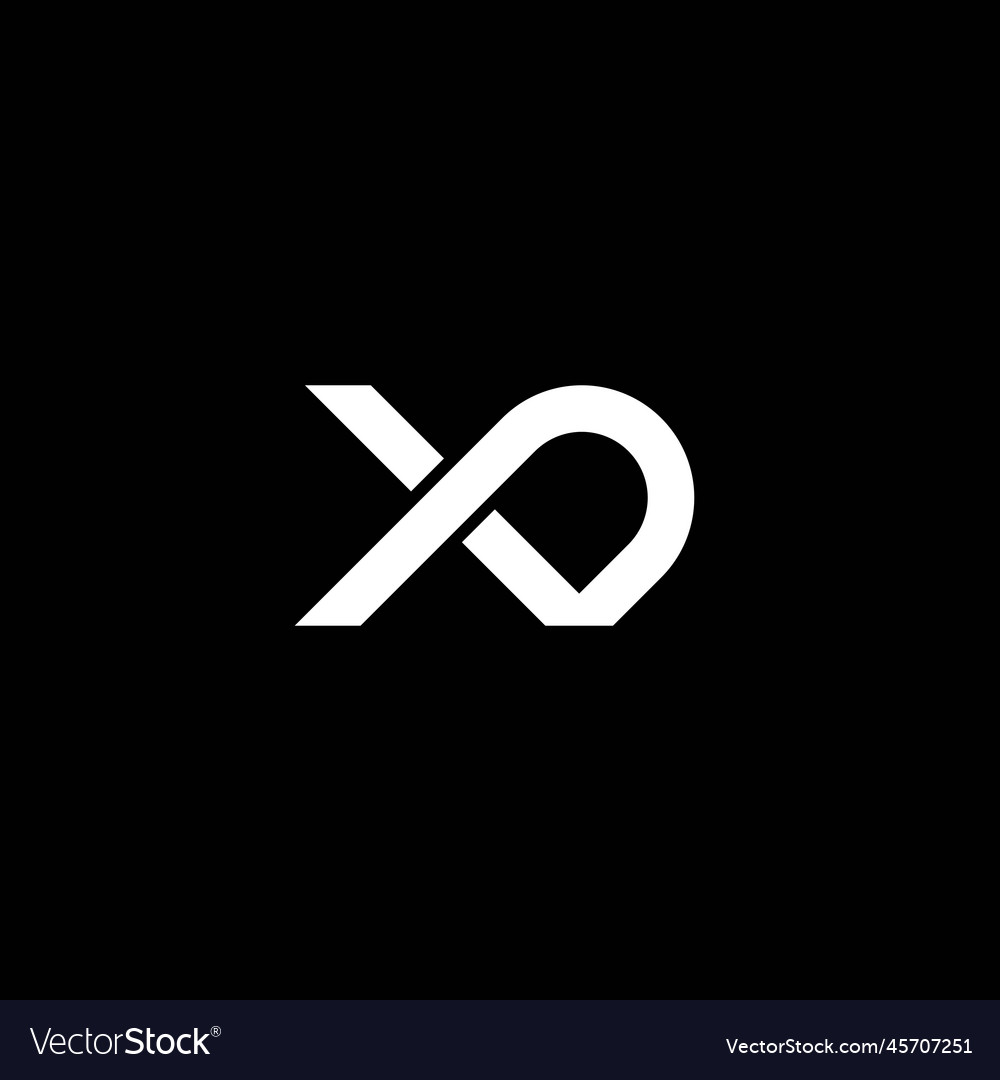 Xd or dx abstract outstanding professional Vector Image