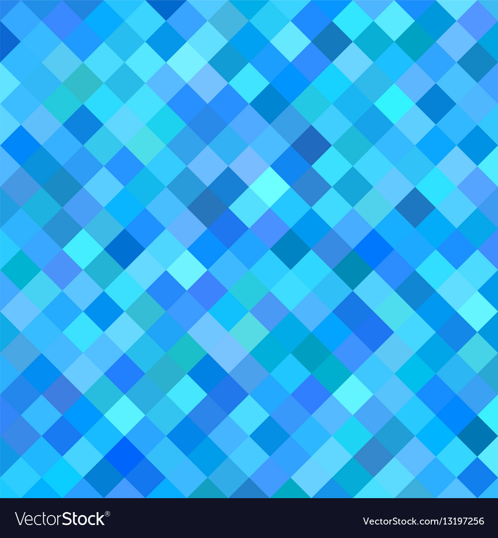 Blue abstract diagonal square pattern background