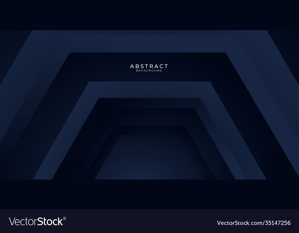 Dark modern navy blue abstract banner background