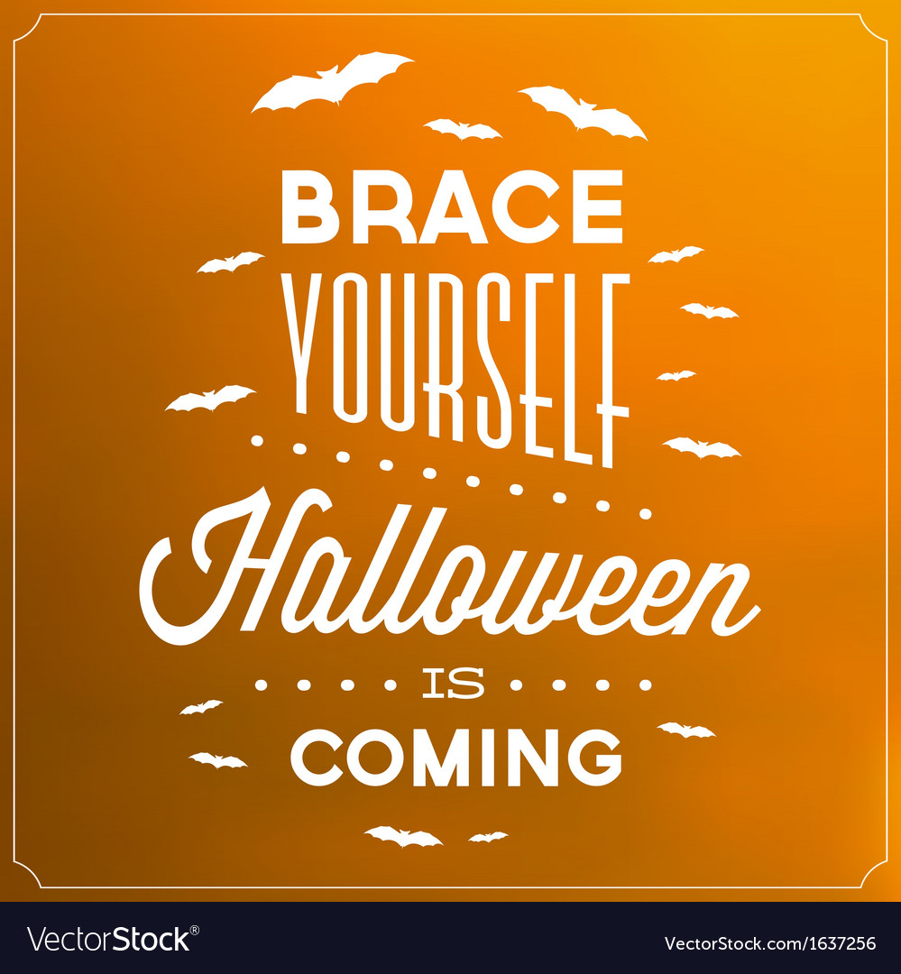 halloween typographic template royalty free vector image