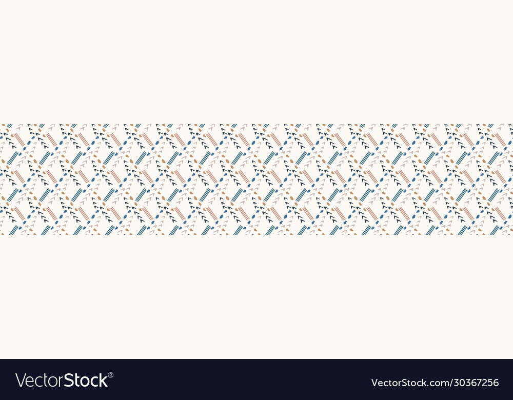 Hand drawn whimsical scribble lines seamless Vector Image