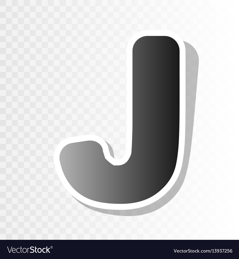 Letter j sign design template element new