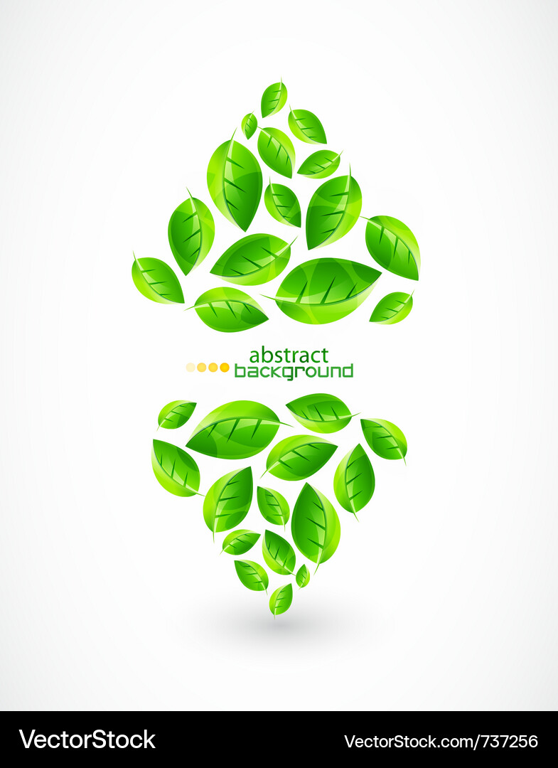 Nature green background Royalty Free Vector Image