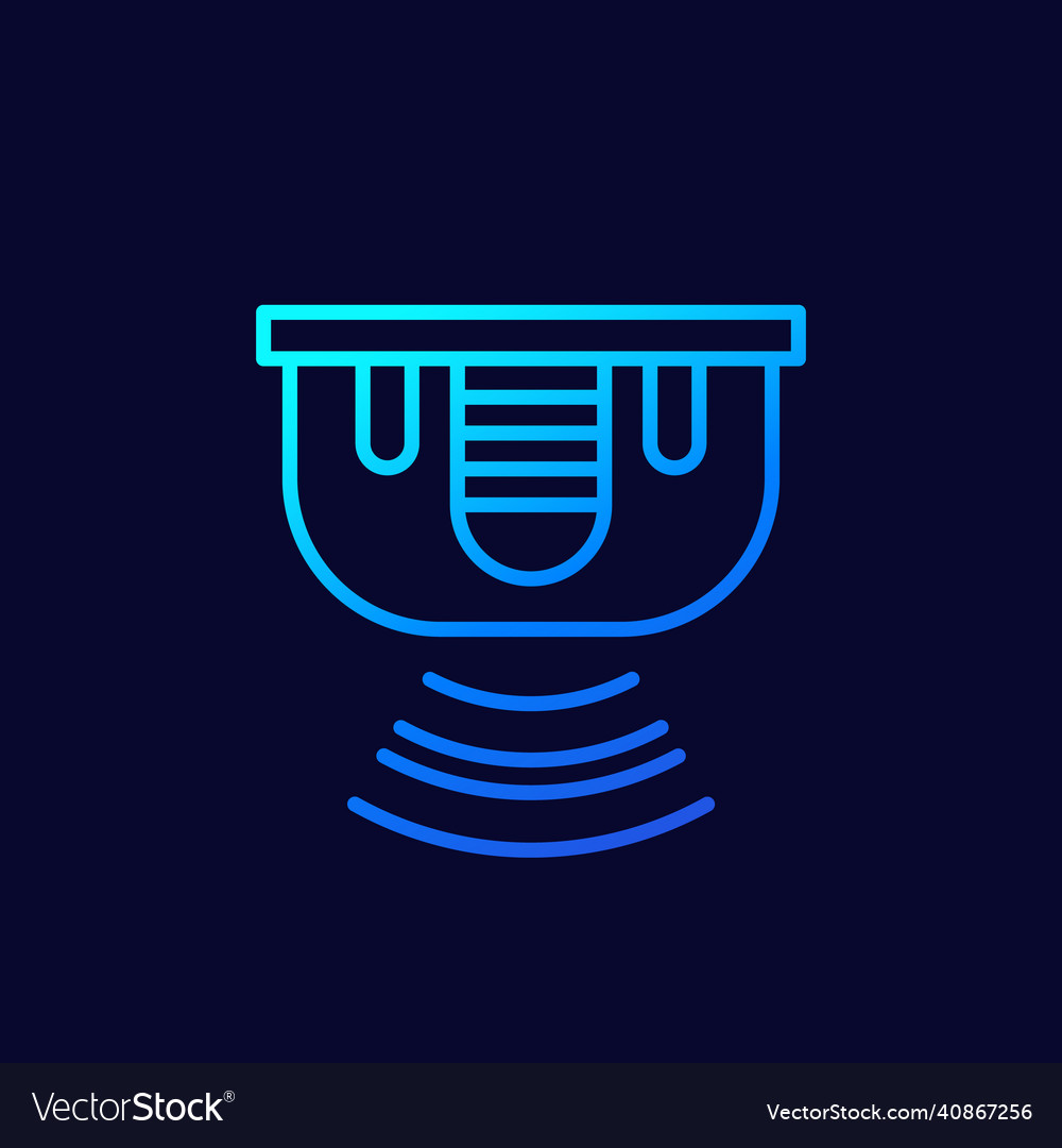 Sensor icon for web line design