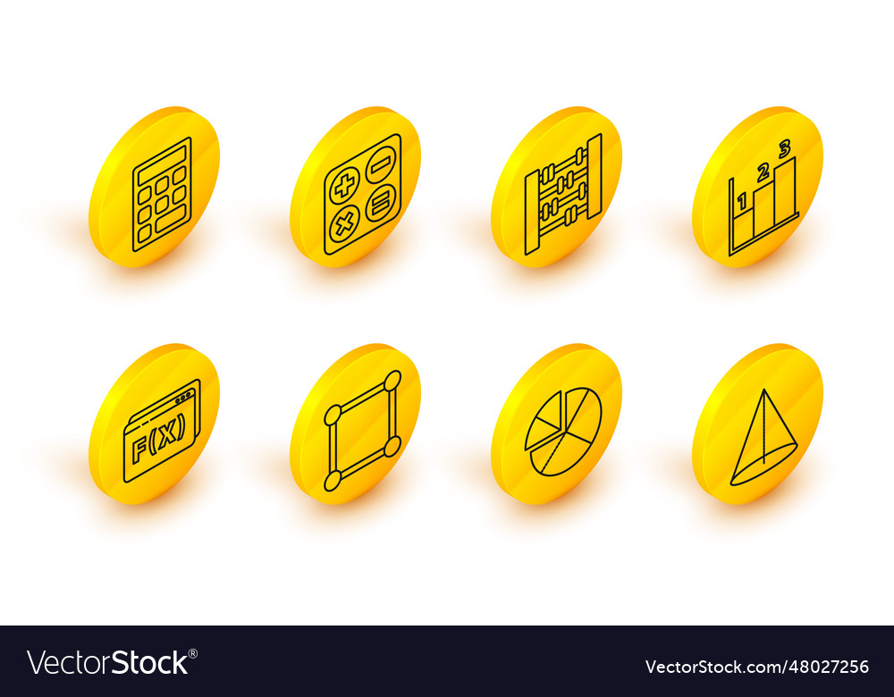 Set line graph schedule chart diagram abacus