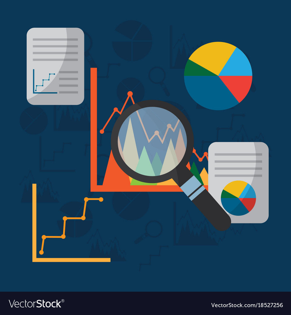Statistics graphs pie chart presentation search
