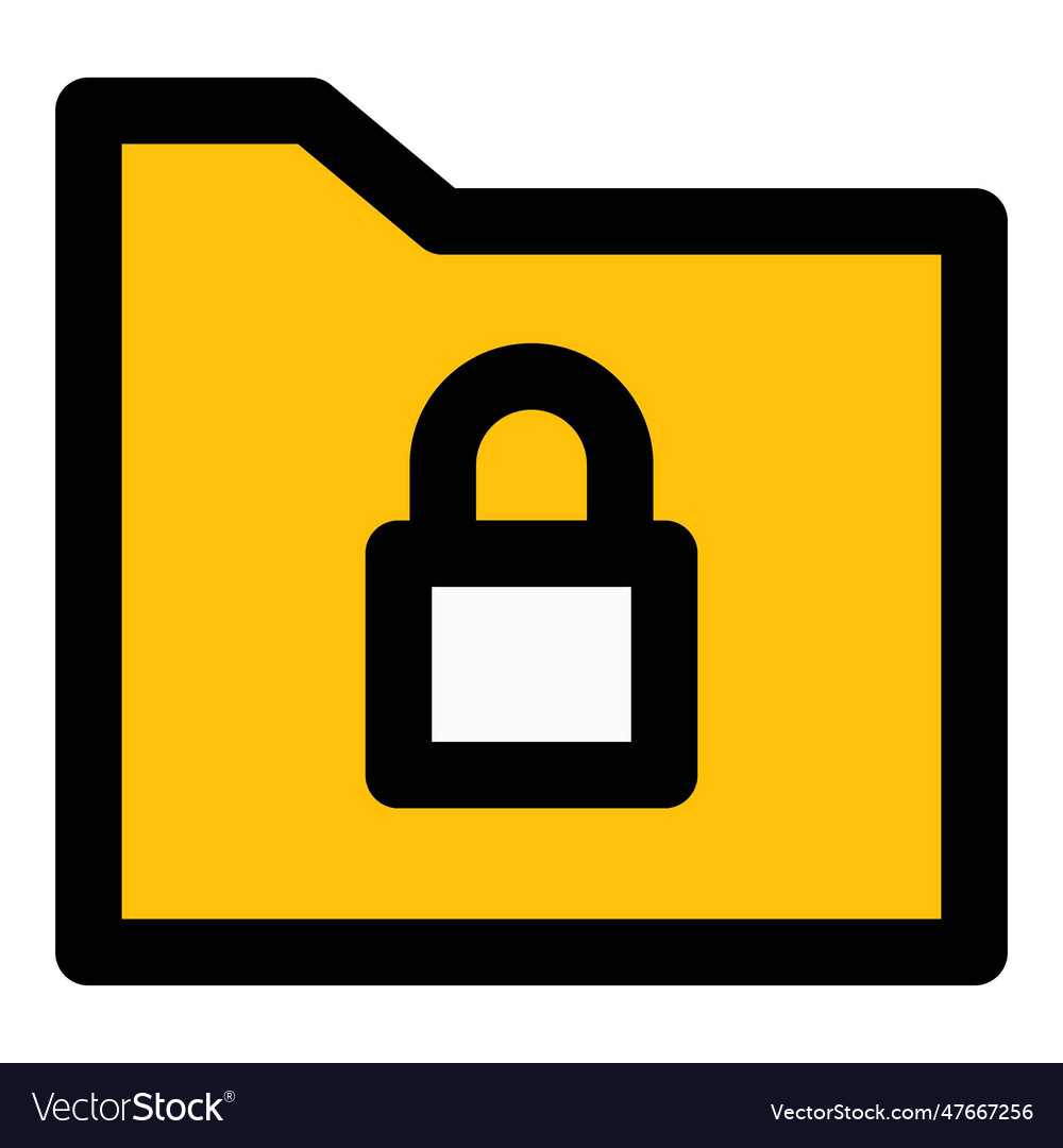 Use of lock system to protect folder data