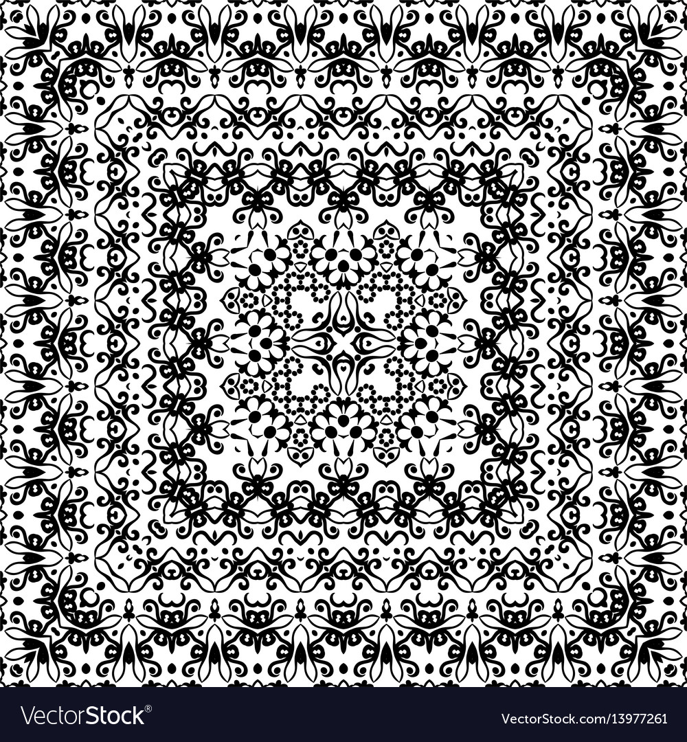 Abstract seamless outline pattern vector image Abstract seamless outline pattern