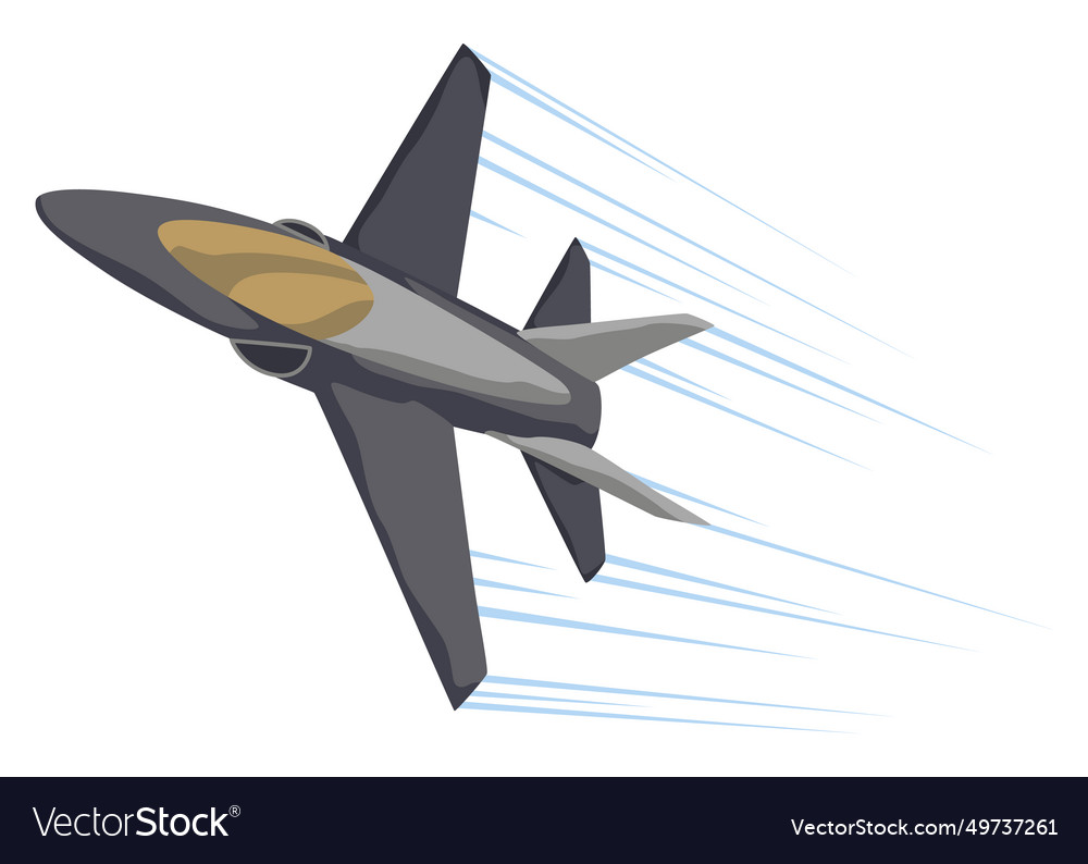 Aircraft-fighter overview aerobatic team Vector Image