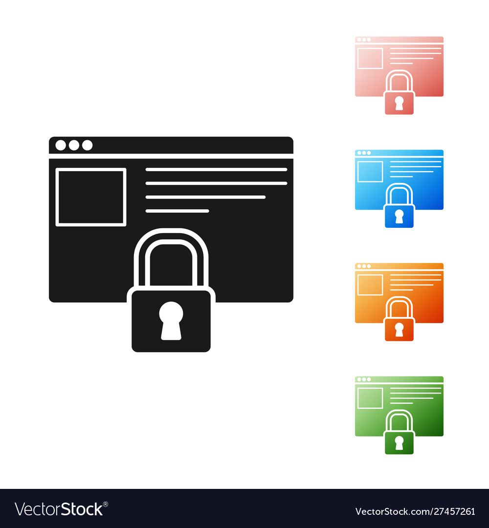 Black secure your site with https ssl icon vector image Black secure your site with https ssl icon