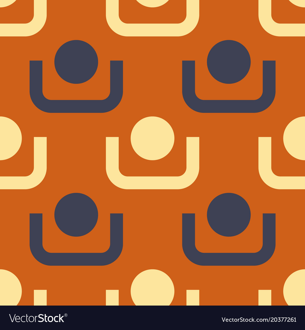 Empty basket seamless pattern
