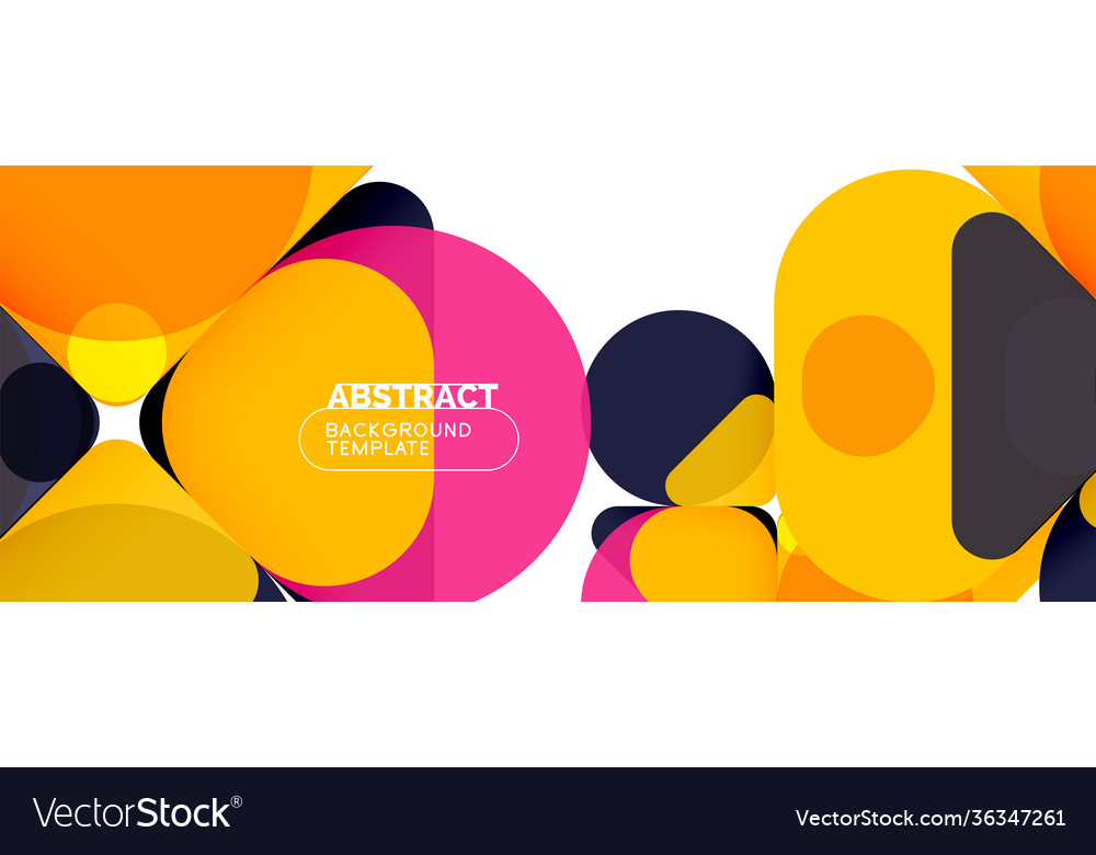 Flat geometric round shapes and dynamic lines