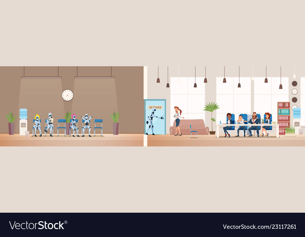Job interview recruiting and robots