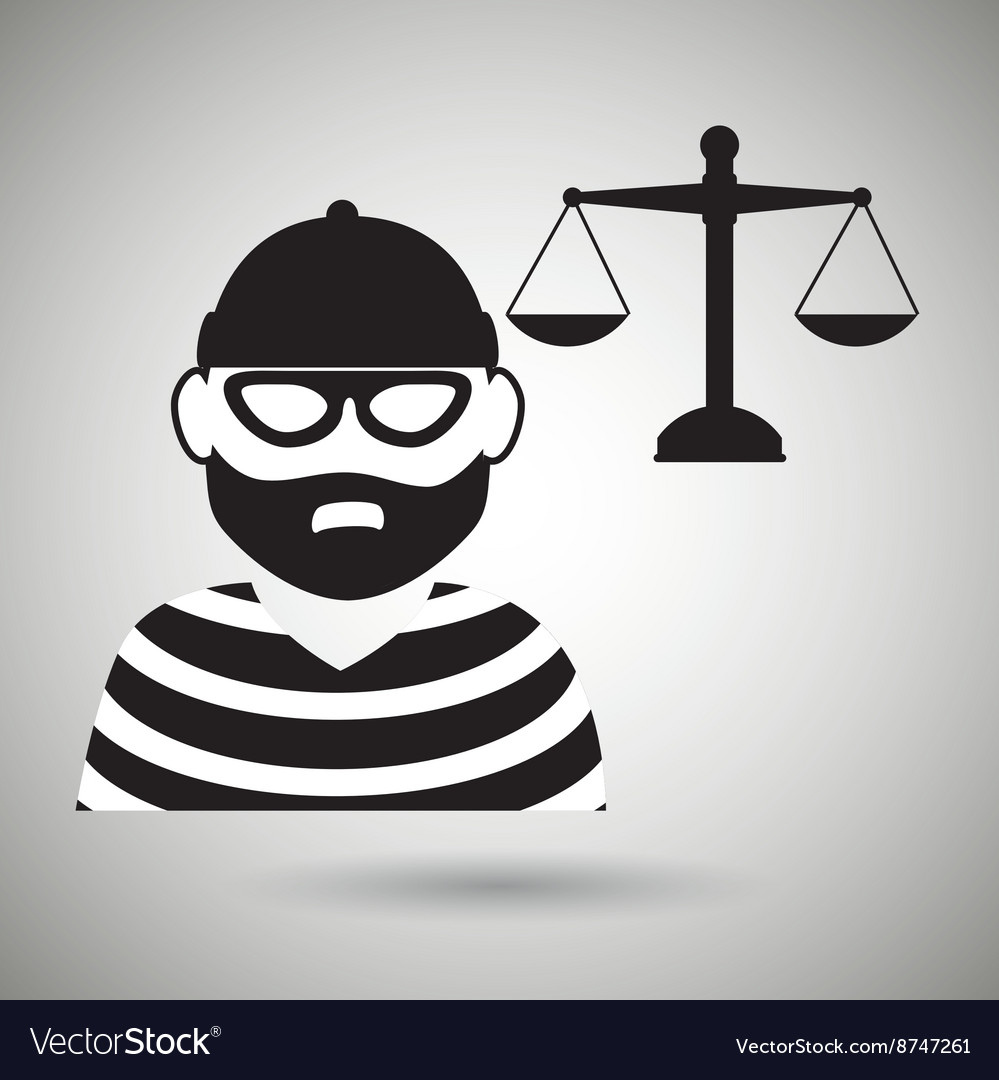 Justice system design Royalty Free Vector Image