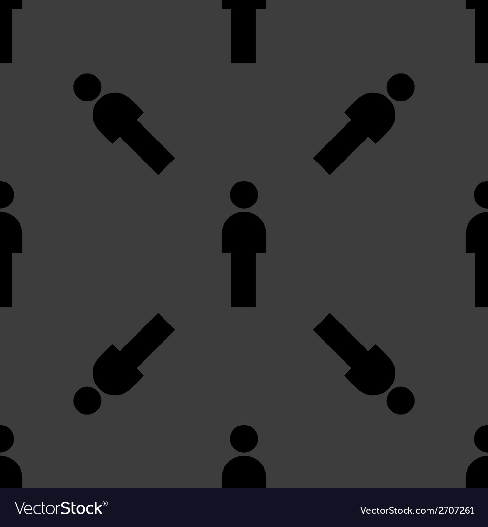 Man restroom web icon flat design seamless pattern