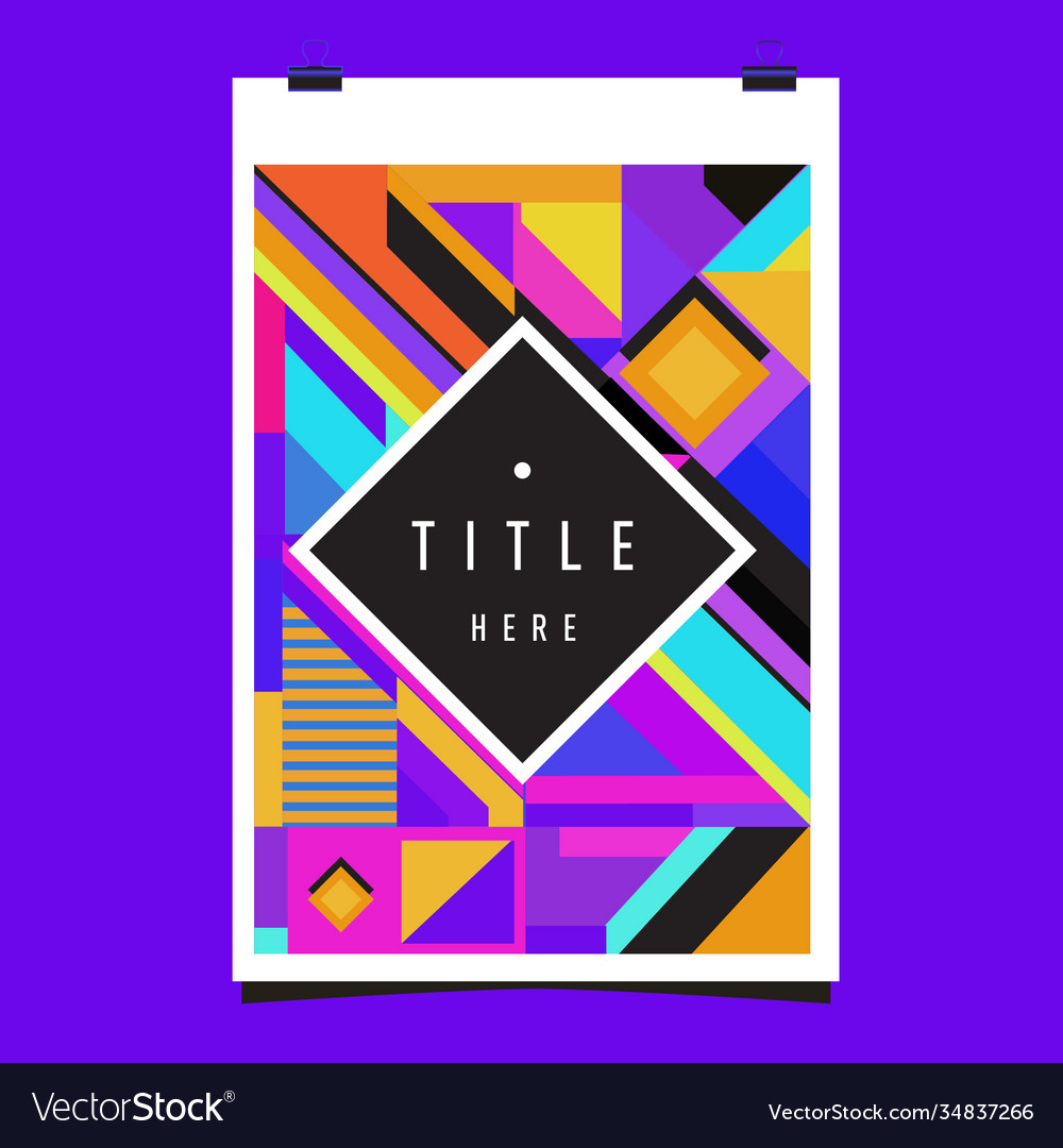 Abstract colorful geometric pattern background Vector Image Abstract colorful geometric pattern background