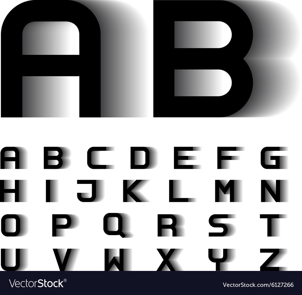 Dynamic Font Motion Blur Alphabet