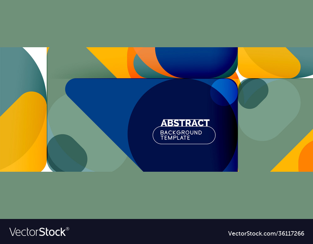 Flat geometric round shapes and dynamic lines