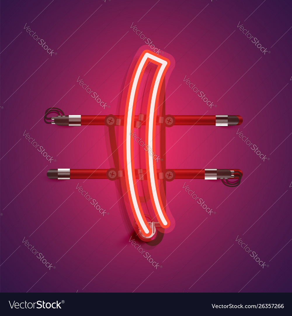 Realistic neon character with wires and console vector image Realistic neon character with wires and console