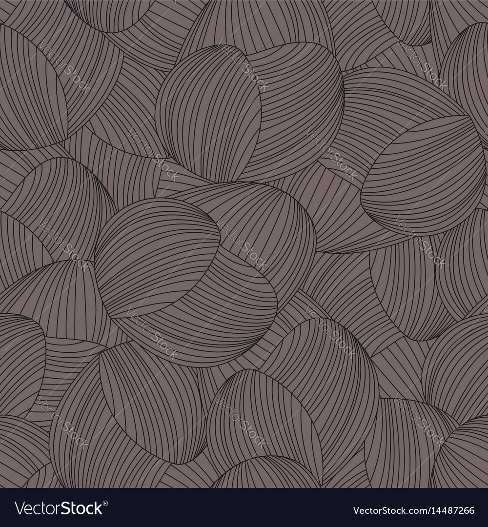 Seamless abstract hand-drawn pattern waves