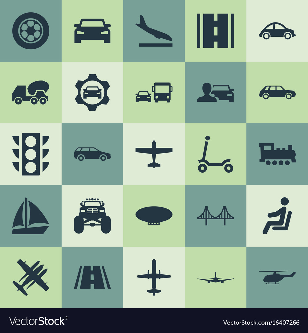 Set of simple shipment icons