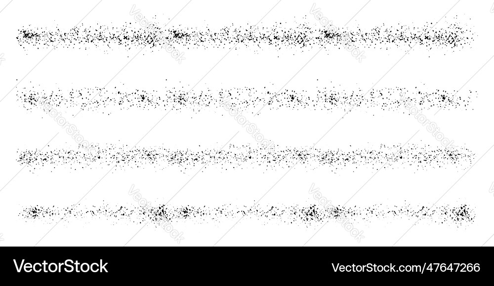 Stipple brush set spray paint collection grunge Vector Image