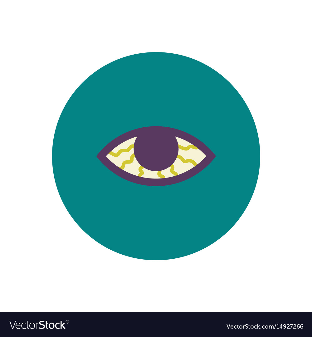 Stylish icon in color circle vision problems