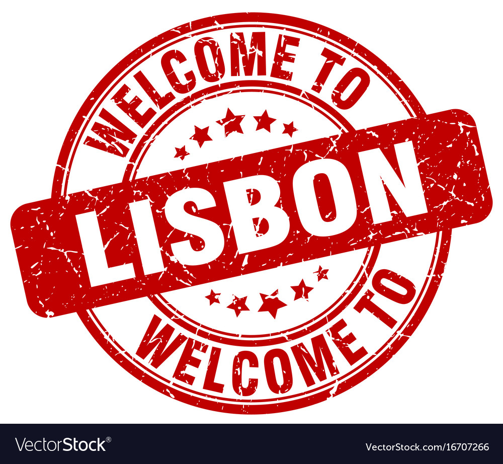 Welcome to lisbon Royalty Free Vector Image - VectorStock