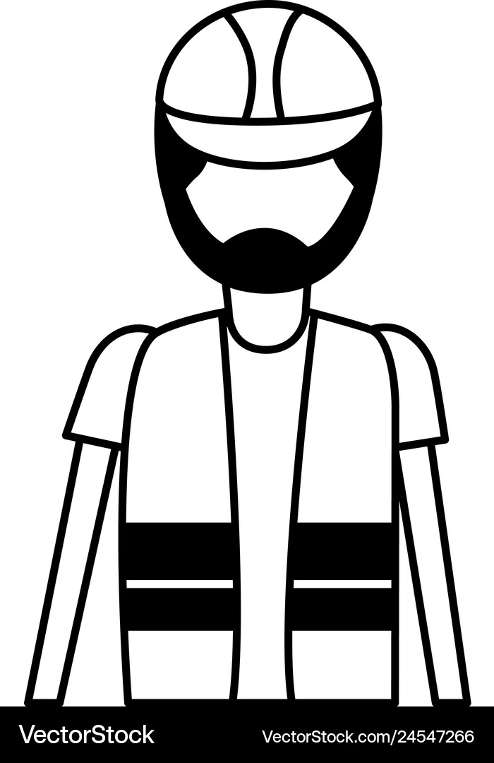 Worker construction character Royalty Free Vector Image