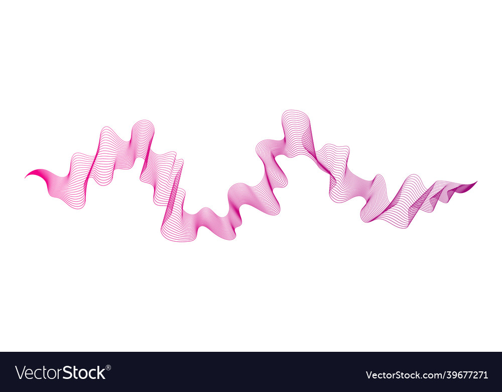 Abstract backdrop with wave gradient lines