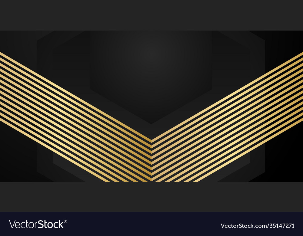 Black and gold abstract background modern Vector Image