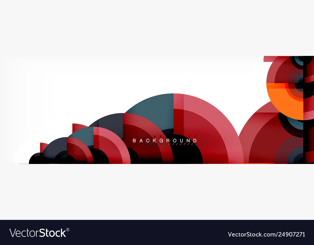 Circle abstract background with triangular shapes