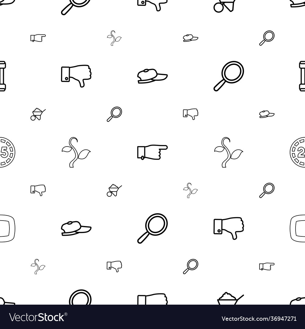 Hand icons pattern seamless white background